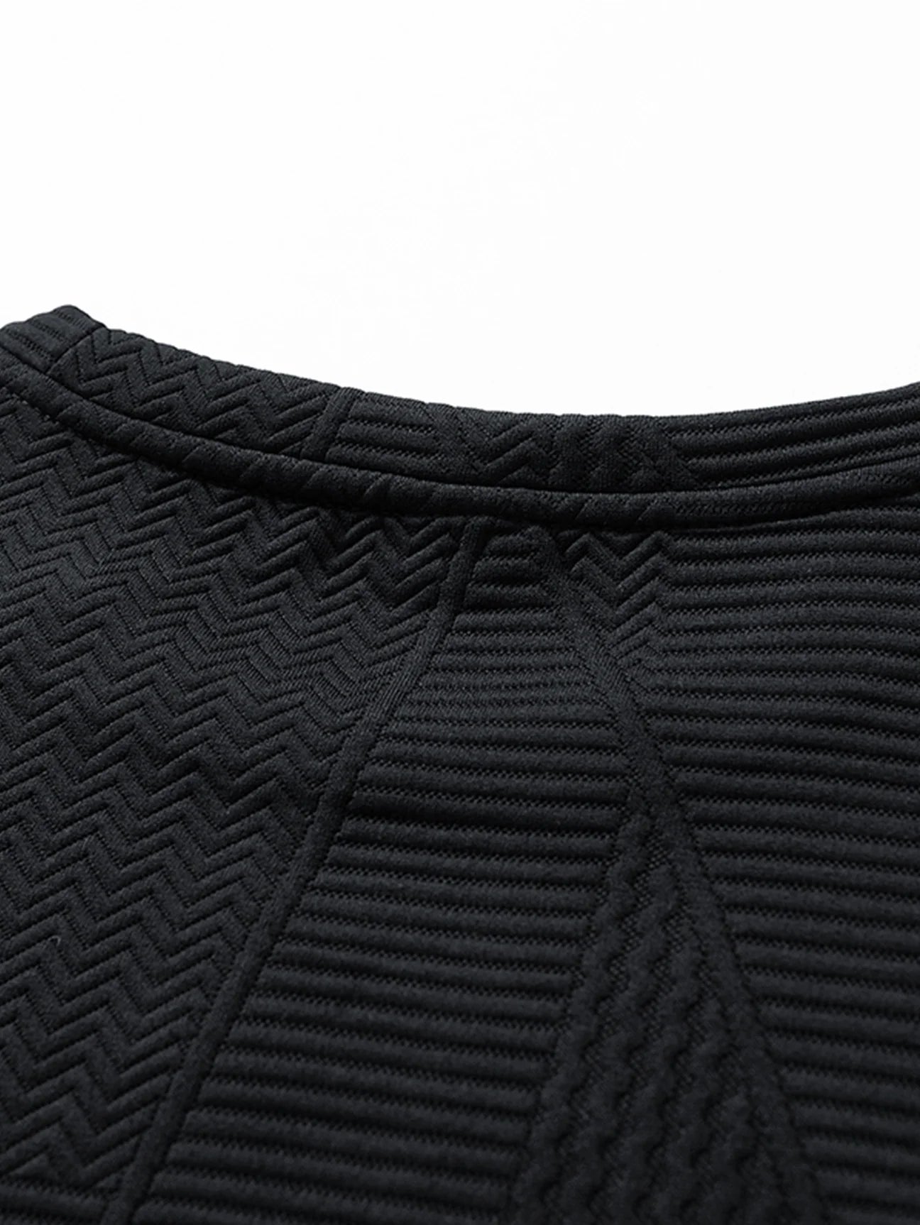 Beau Garcon | Relax Fit Geometric Jacquard Sweatshirt