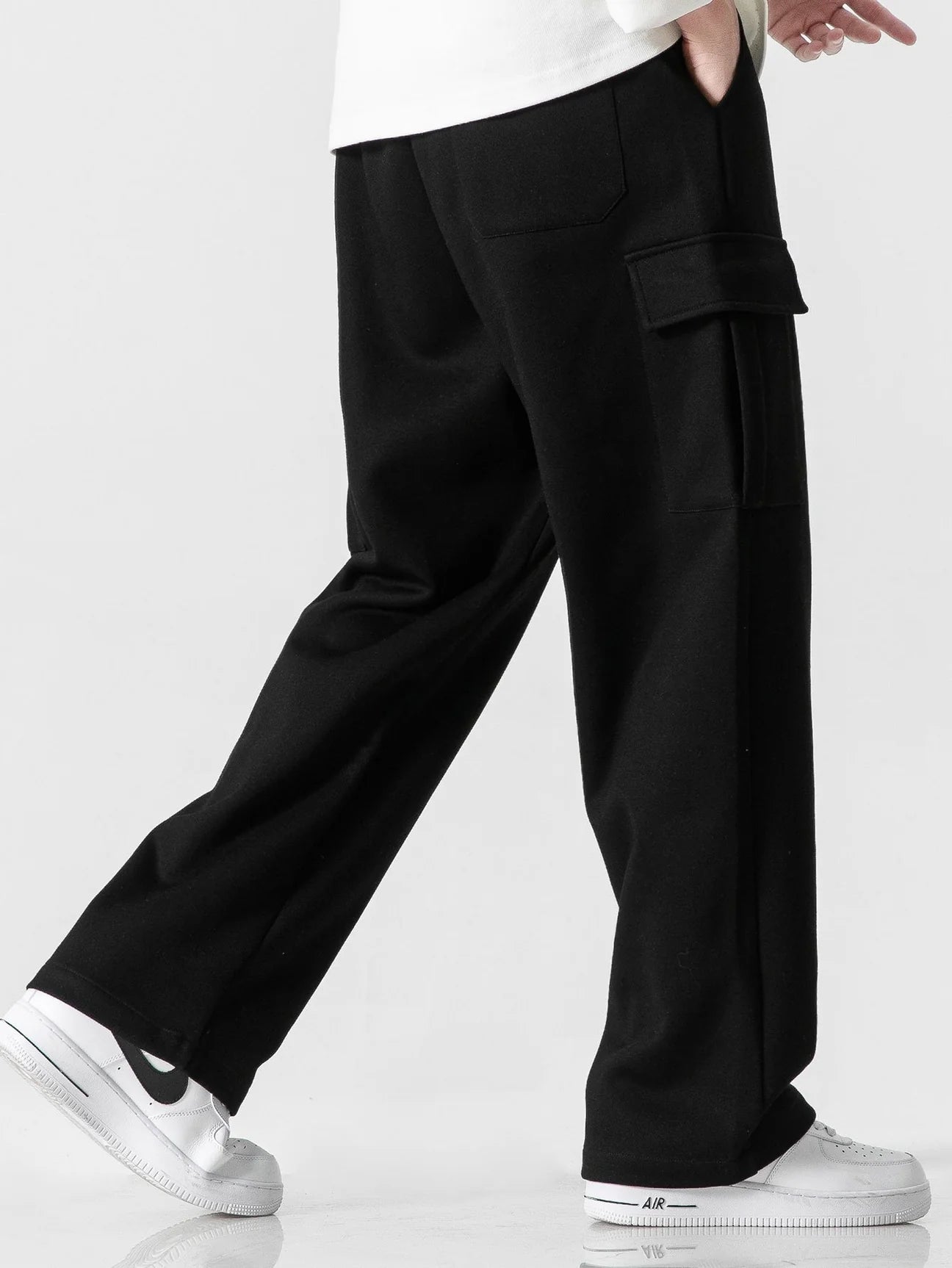 Beau Garcon | Relax Fit Straight Leg Jersey Cargo Pants