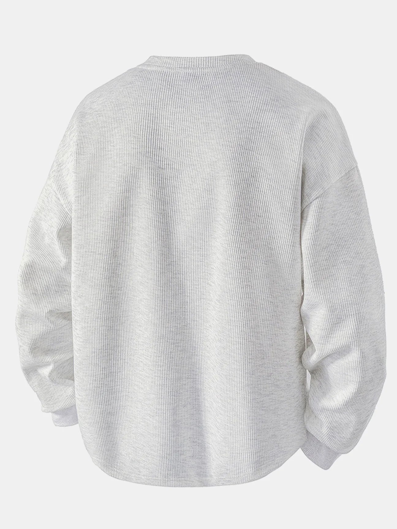 Beau Garcon | Relax Fit Waffle V Neck Sweatshirt