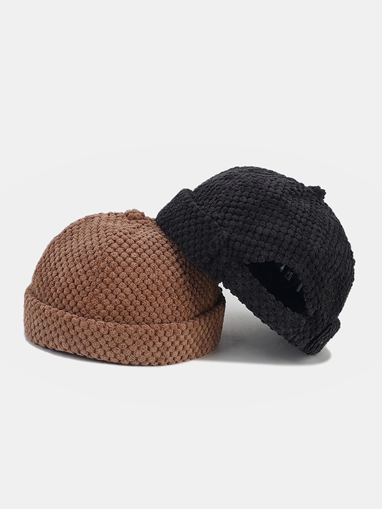 Beau Garcon | Retro Corduroy Solid Beanie Hat