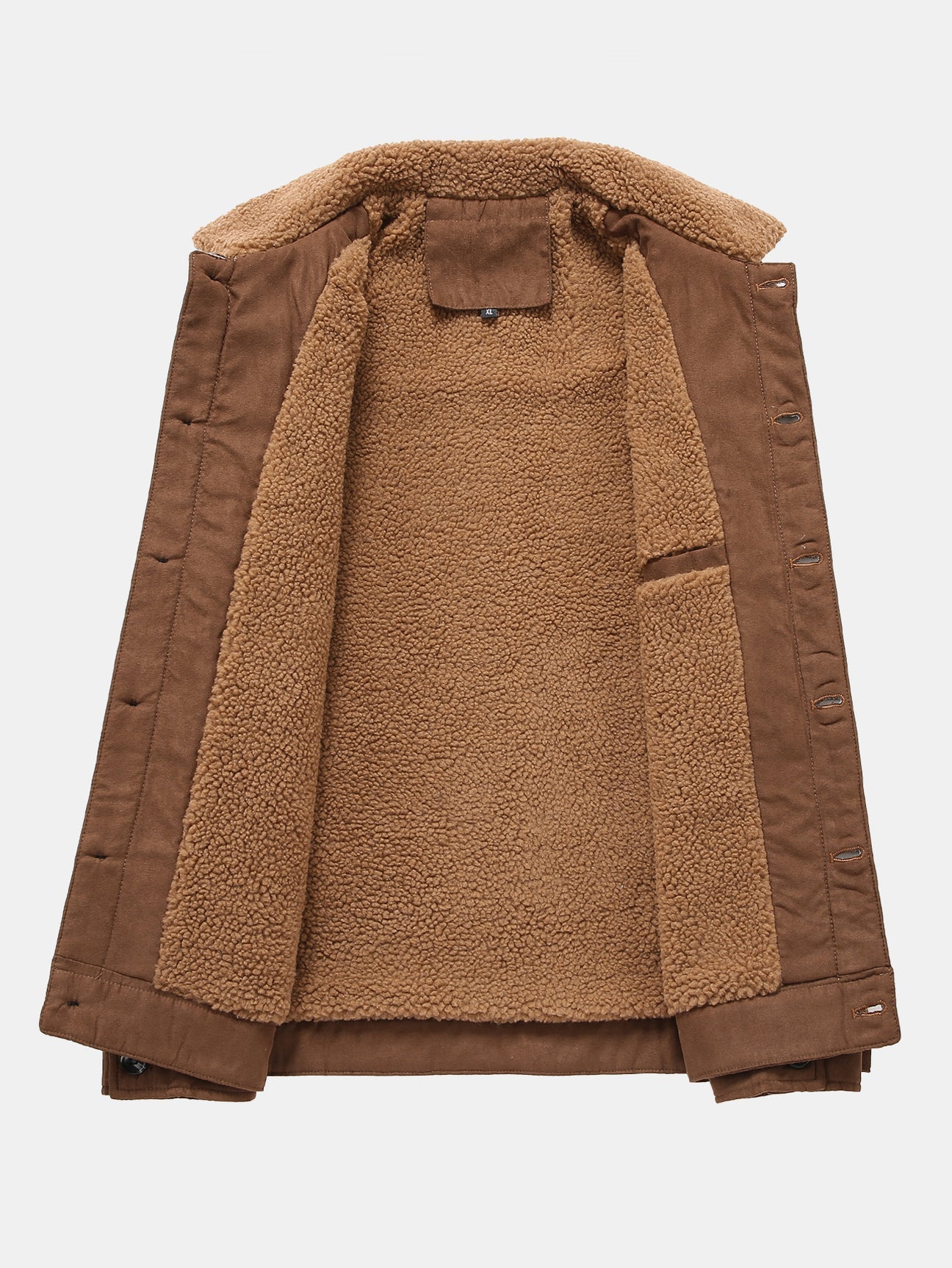 Beau Garcon | Teddy Lined Suede Jacket With Pockets