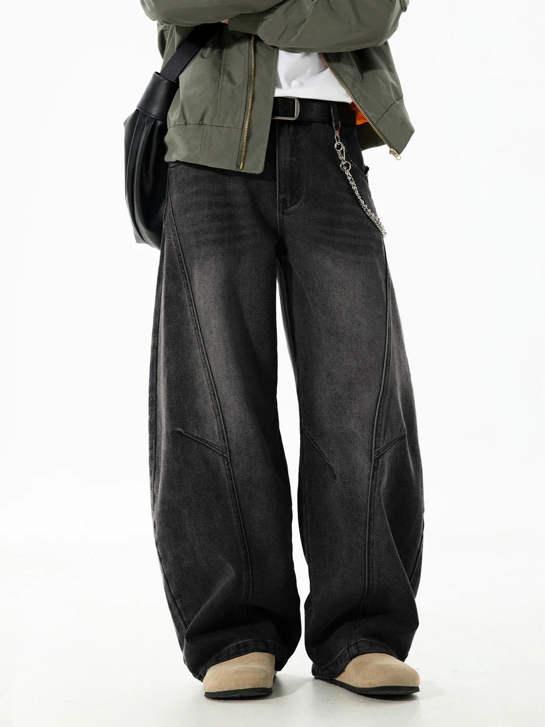 Beau Garcon | Washed Distressed Denim Baggy Pants