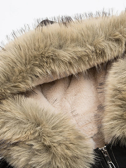 Beau Garcon | Boxy Faux Fur Collar Hooded Jacket ✅