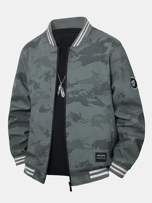 Beau Garcon | Camouflage Baseball Jacket