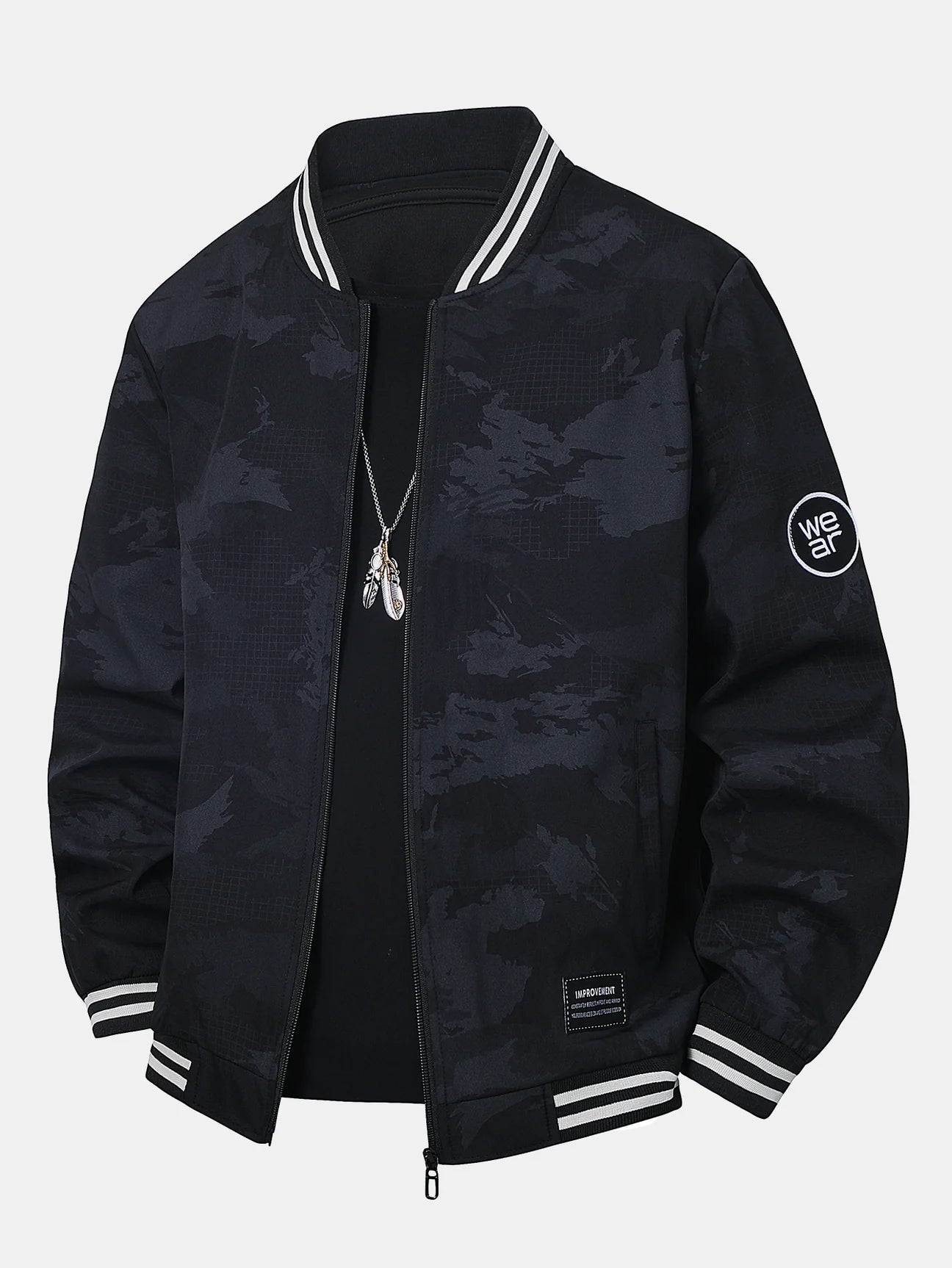 Beau Garcon | Camouflage Baseball Jacket