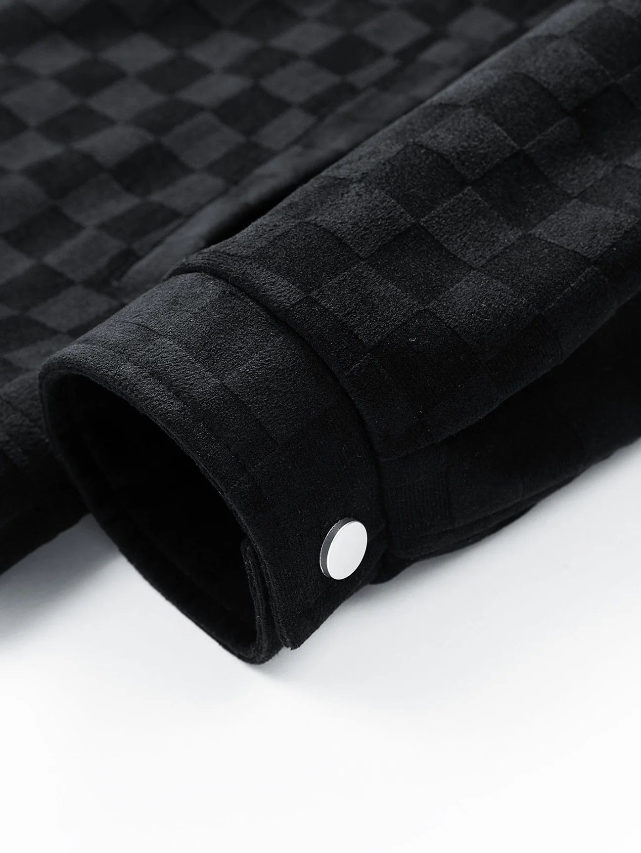 Beau Garcon | Checkerboard Print Faux Suede Pocket Jacket