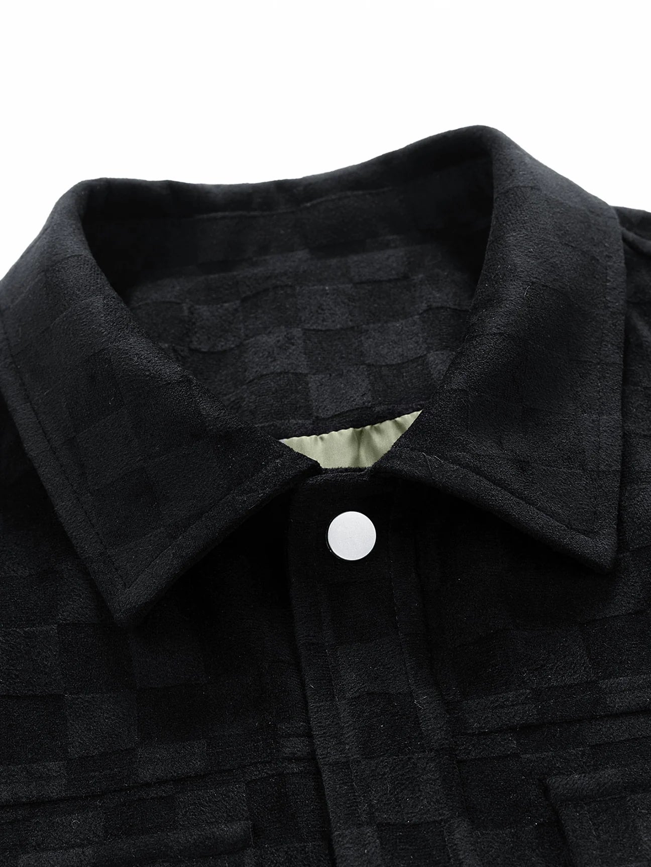 Beau Garcon | Checkerboard Print Faux Suede Pocket Jacket