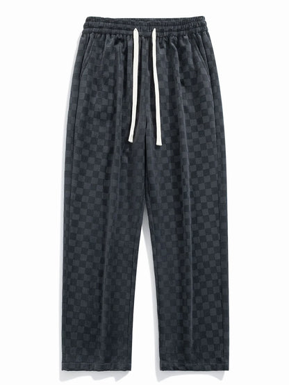 Beau Garcon | Checkerboard Straight Leg Pants