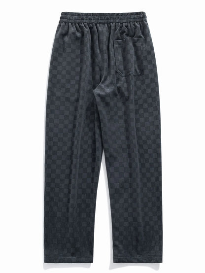 Beau Garcon | Checkerboard Straight Leg Pants