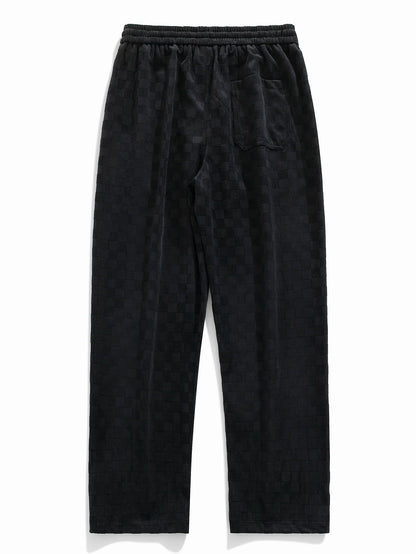 Beau Garcon | Checkerboard Straight Leg Pants