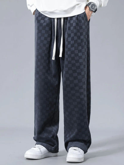 Beau Garcon | Checkerboard Straight Leg Pants