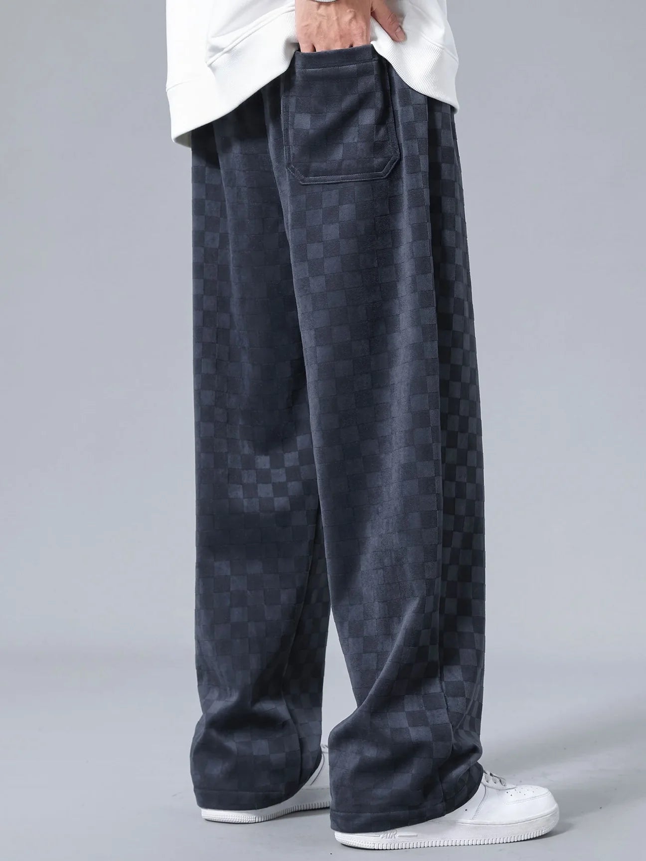 Beau Garcon | Checkerboard Straight Leg Pants