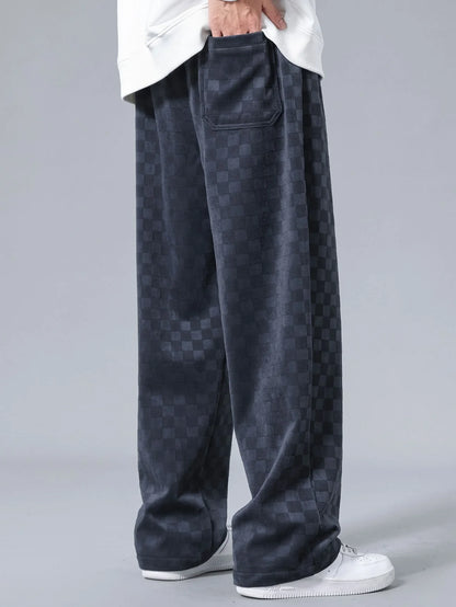 Beau Garcon | Checkerboard Straight Leg Pants
