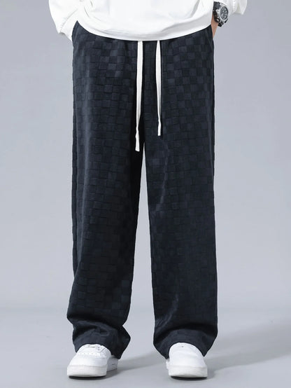 Beau Garcon | Checkerboard Straight Leg Pants