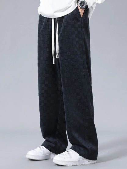 Beau Garcon | Checkerboard Straight Leg Pants