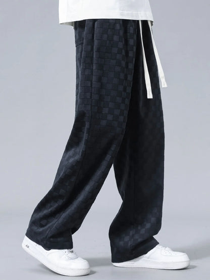 Beau Garcon | Checkerboard Straight Leg Pants