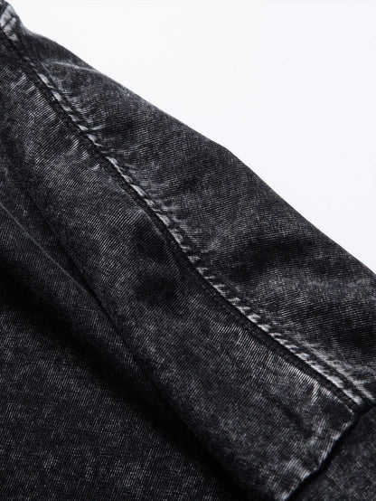 Beau Garcon | Chicago Basketball Print Washed Drop Shoulder Oversize T-Shirt