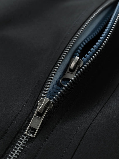 Beau Garcon | Contrast 2 In 1 Hooded Bomber Jacket