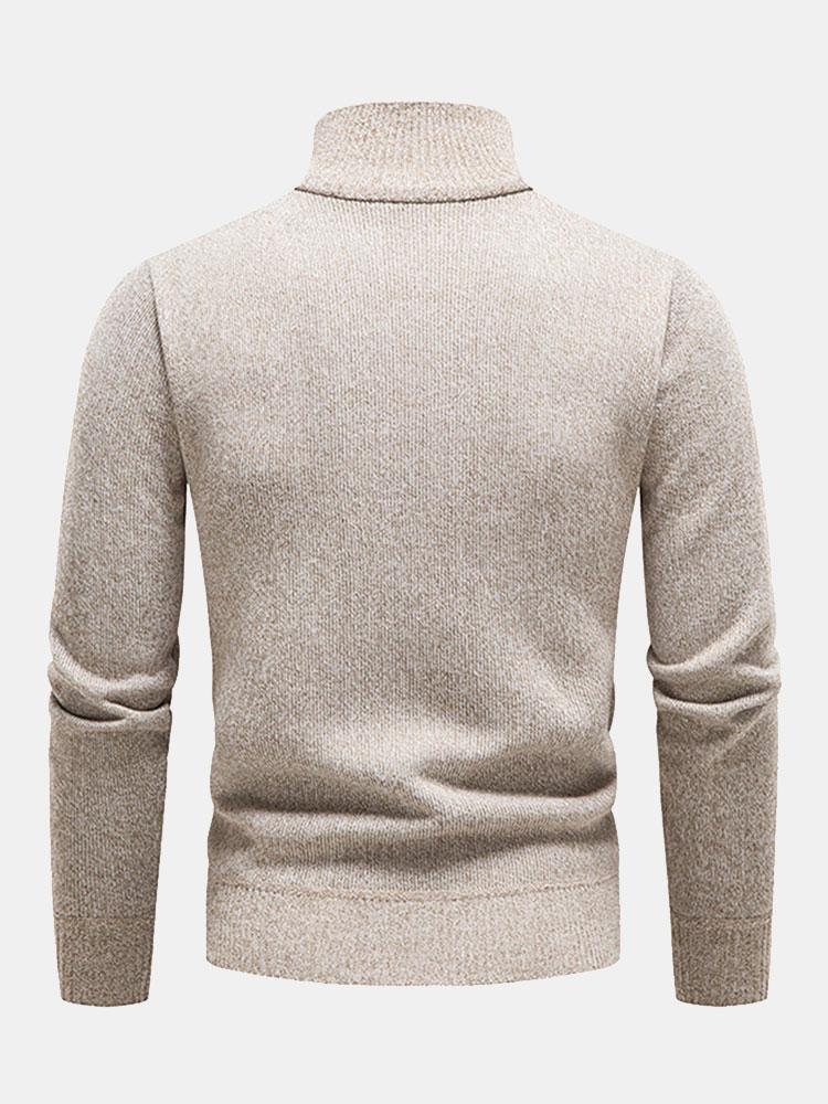 Beau Garcon | Contrast Pocket Panel Half Zip Sweater