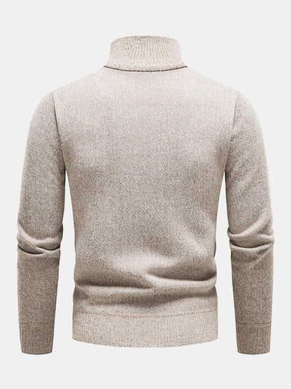 Beau Garcon | Contrast Pocket Panel Half Zip Sweater