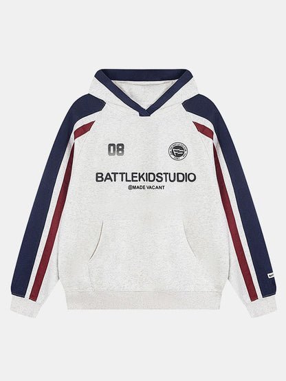 Beau Garcon | Contrast Slogan Print Hoodie