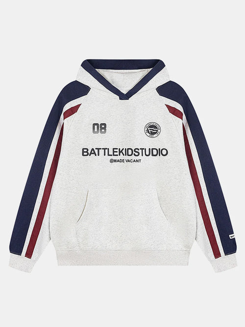 Beau Garcon | Contrast Slogan Print Hoodie