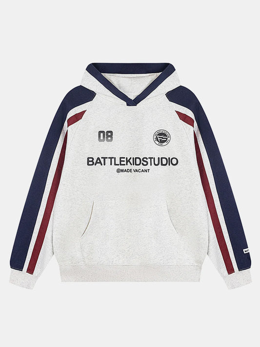 Beau Garcon | Contrast Slogan Print Hoodie