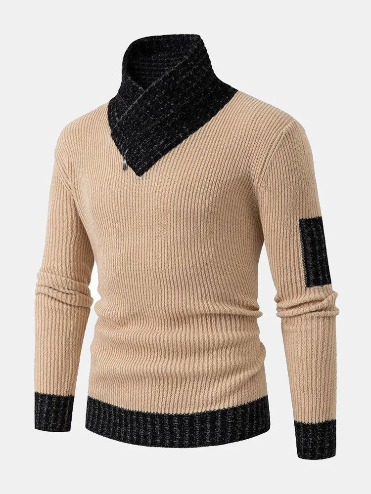 Beau Garcon | Contrast Turtleneck Sweater