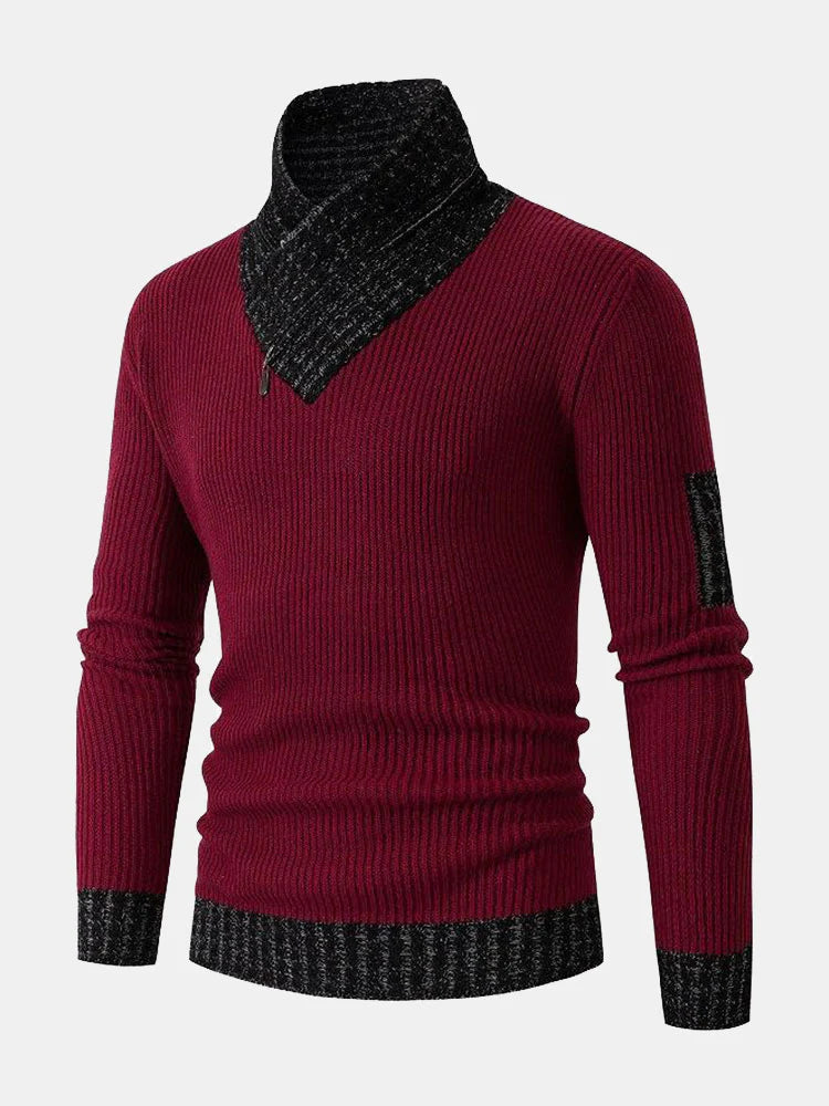 Beau Garcon | Contrast Turtleneck Sweater