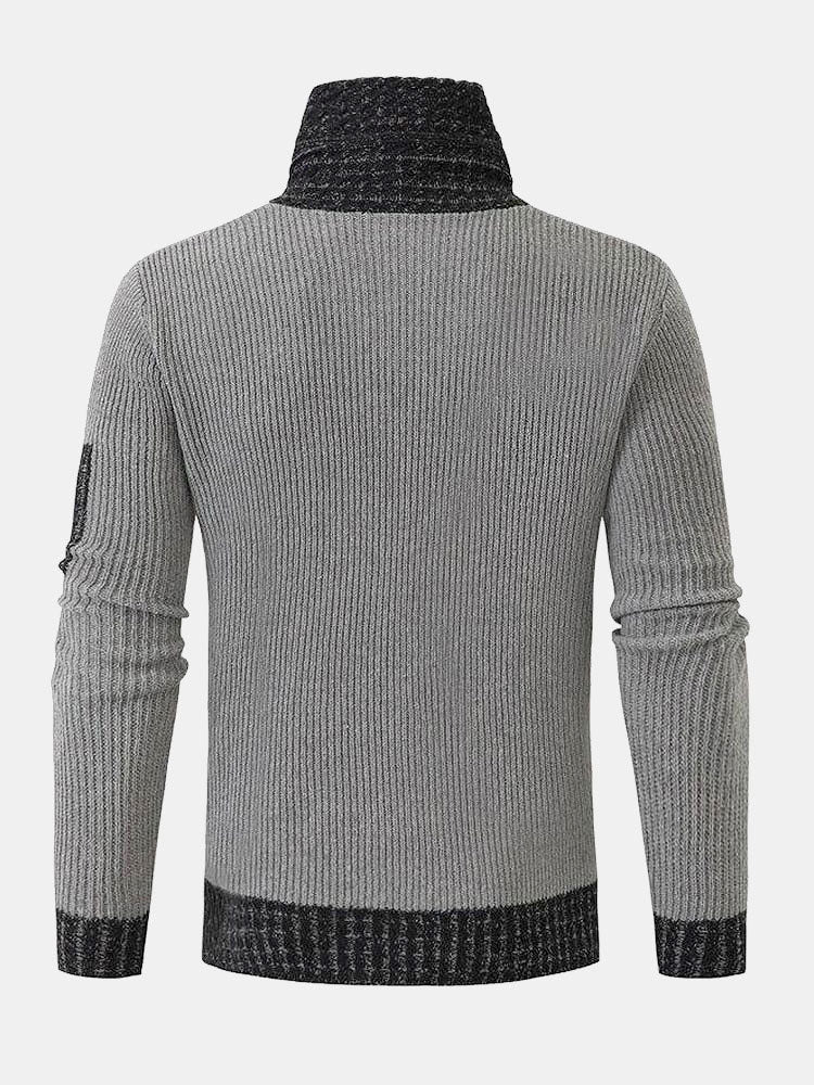 Beau Garcon | Contrast Turtleneck Sweater