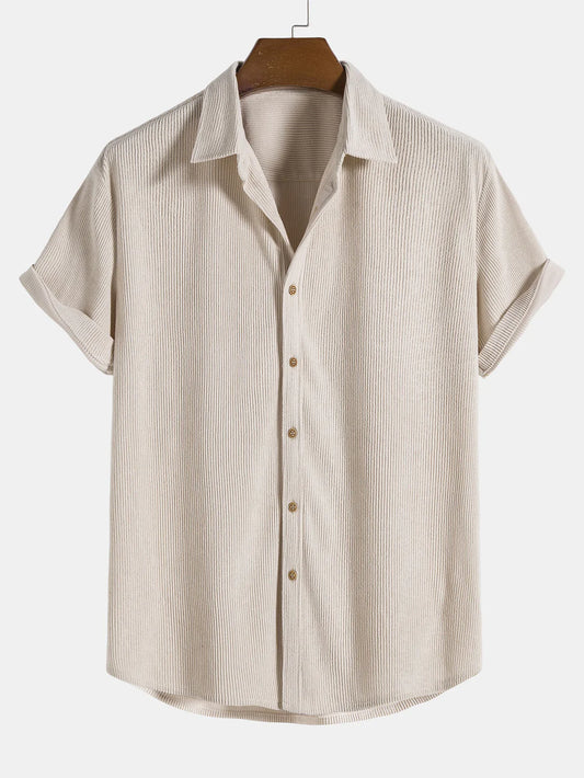Beau Garcon | Corduroy Button Up Short Sleeved Shirt