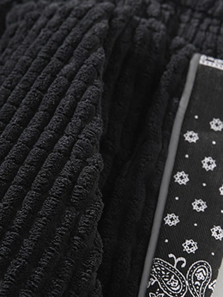 Beau Garcon | Corduroy Paisley Print Panel Pants