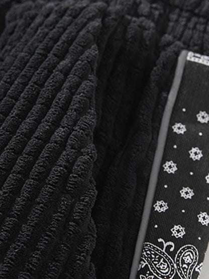 Beau Garcon | Corduroy Paisley Print Panel Pants