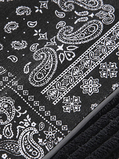 Beau Garcon | Corduroy Paisley Print Panel Pants