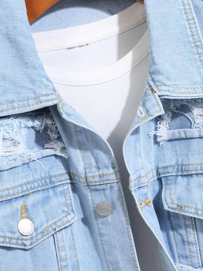 Beau Garcon | Distressed Denim Jacket ✅