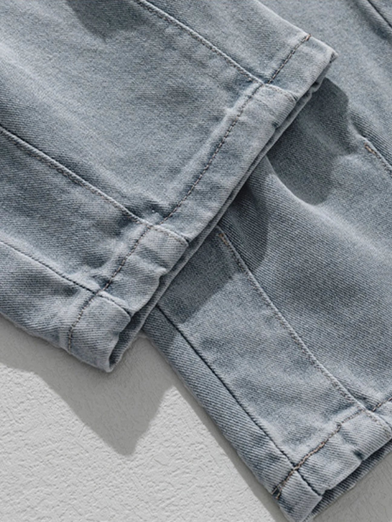 Beau Garcon | Elastic Waist Relax Fit Straight Leg Cargo Jeans