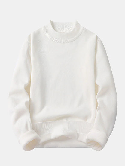 Beau Garcon | Faux Fur Lined Mock Neck Sweater