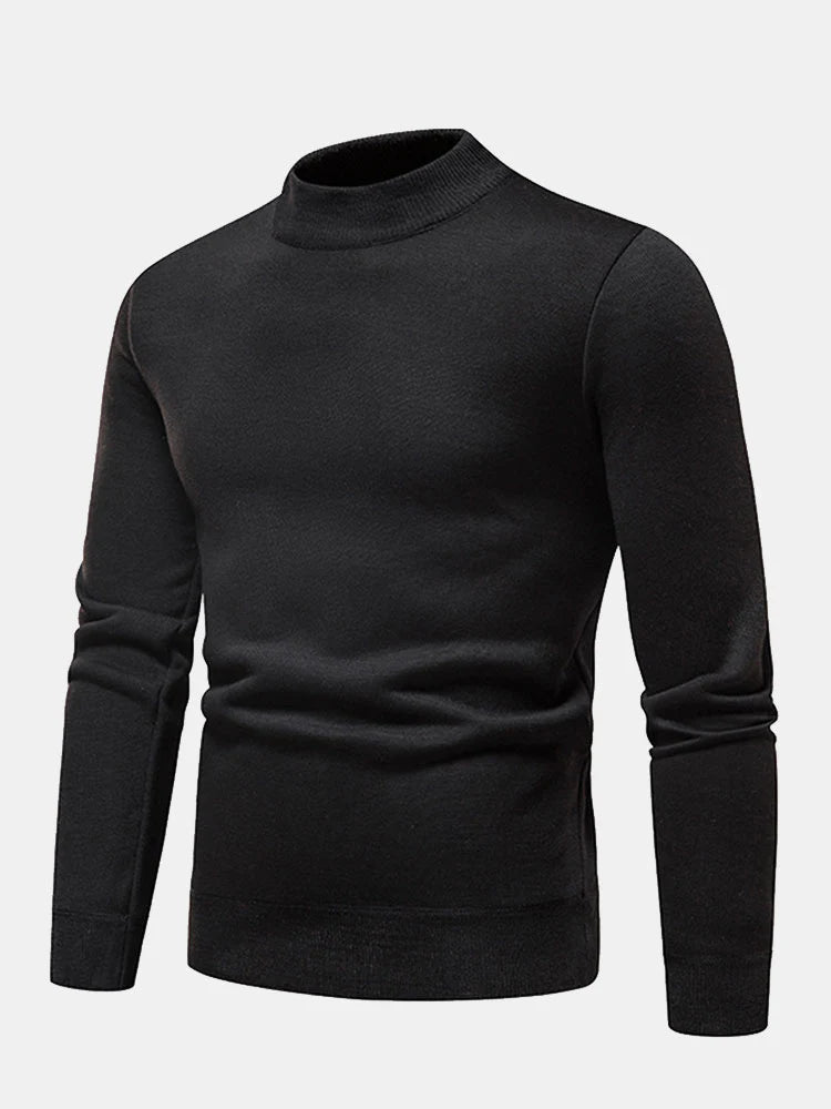 Beau Garcon | Faux Fur Lined Mock Neck Sweater