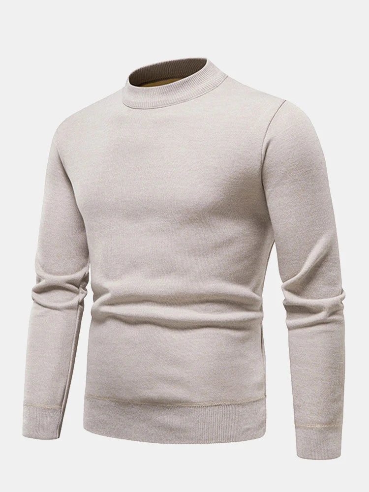 Beau Garcon | Faux Fur Lined Mock Neck Sweater