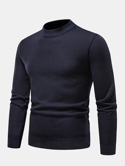 Beau Garcon | Faux Fur Lined Mock Neck Sweater