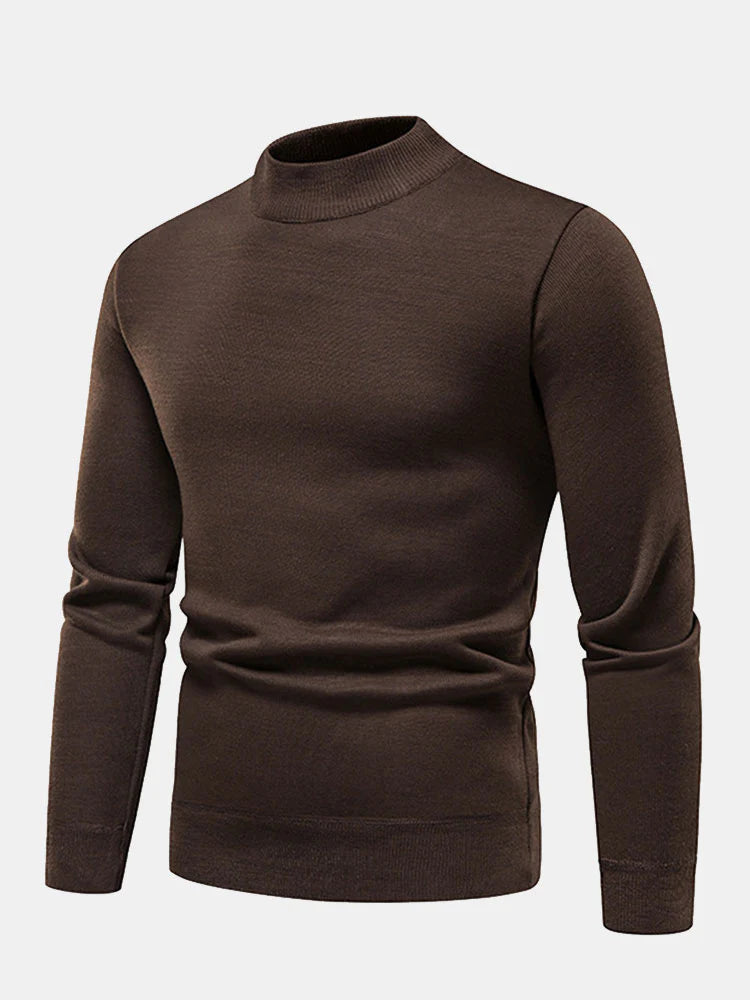 Beau Garcon | Faux Fur Lined Mock Neck Sweater