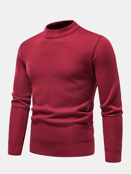 Beau Garcon | Faux Fur Lined Mock Neck Sweater