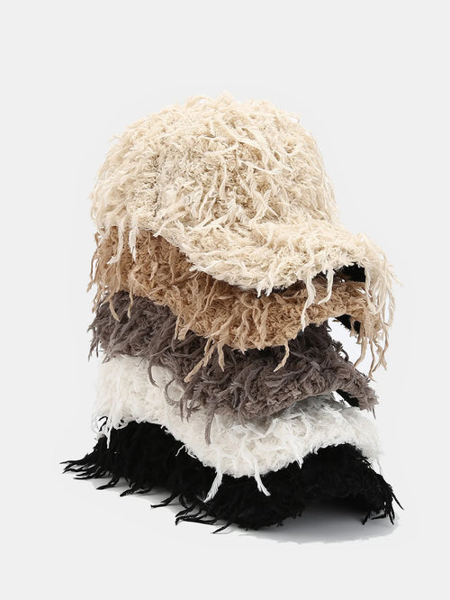 Beau Garcon | Faux Fur Plush Warm Baseball Cap