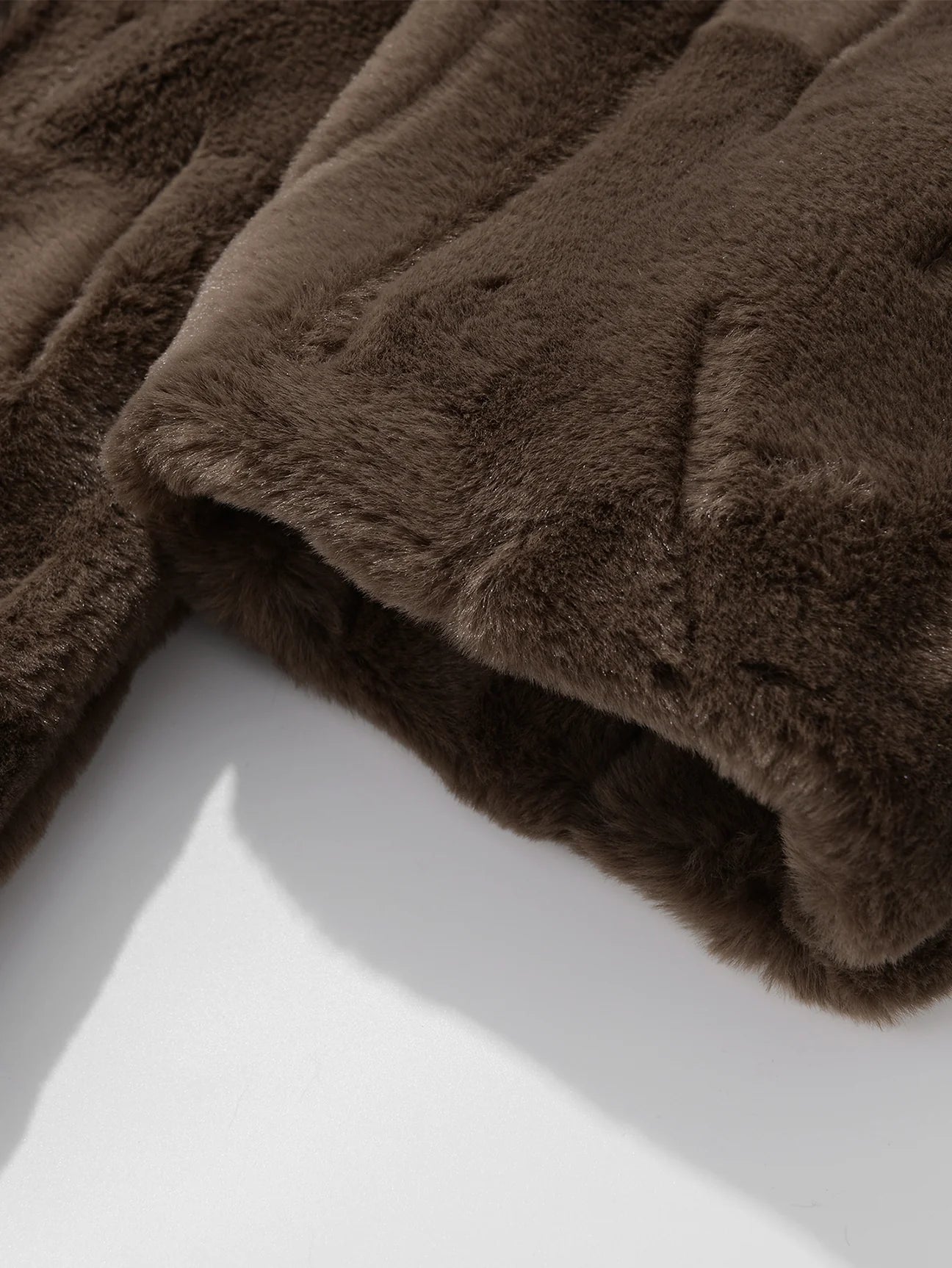 Beau Garcon | Faux Fur Shawl Collar Long Line Coat