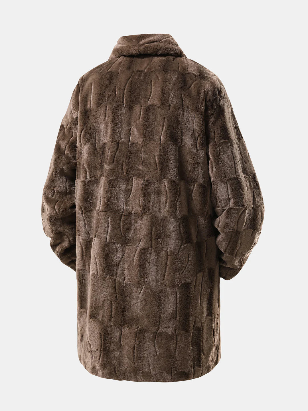 Beau Garcon | Faux Fur Shawl Collar Long Line Coat