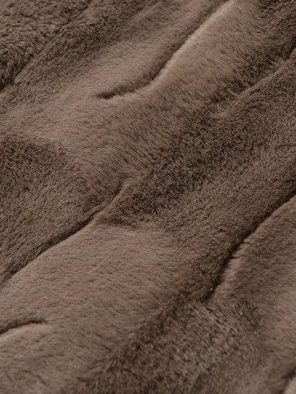 Beau Garcon | Faux Fur Shawl Collar Long Line Coat