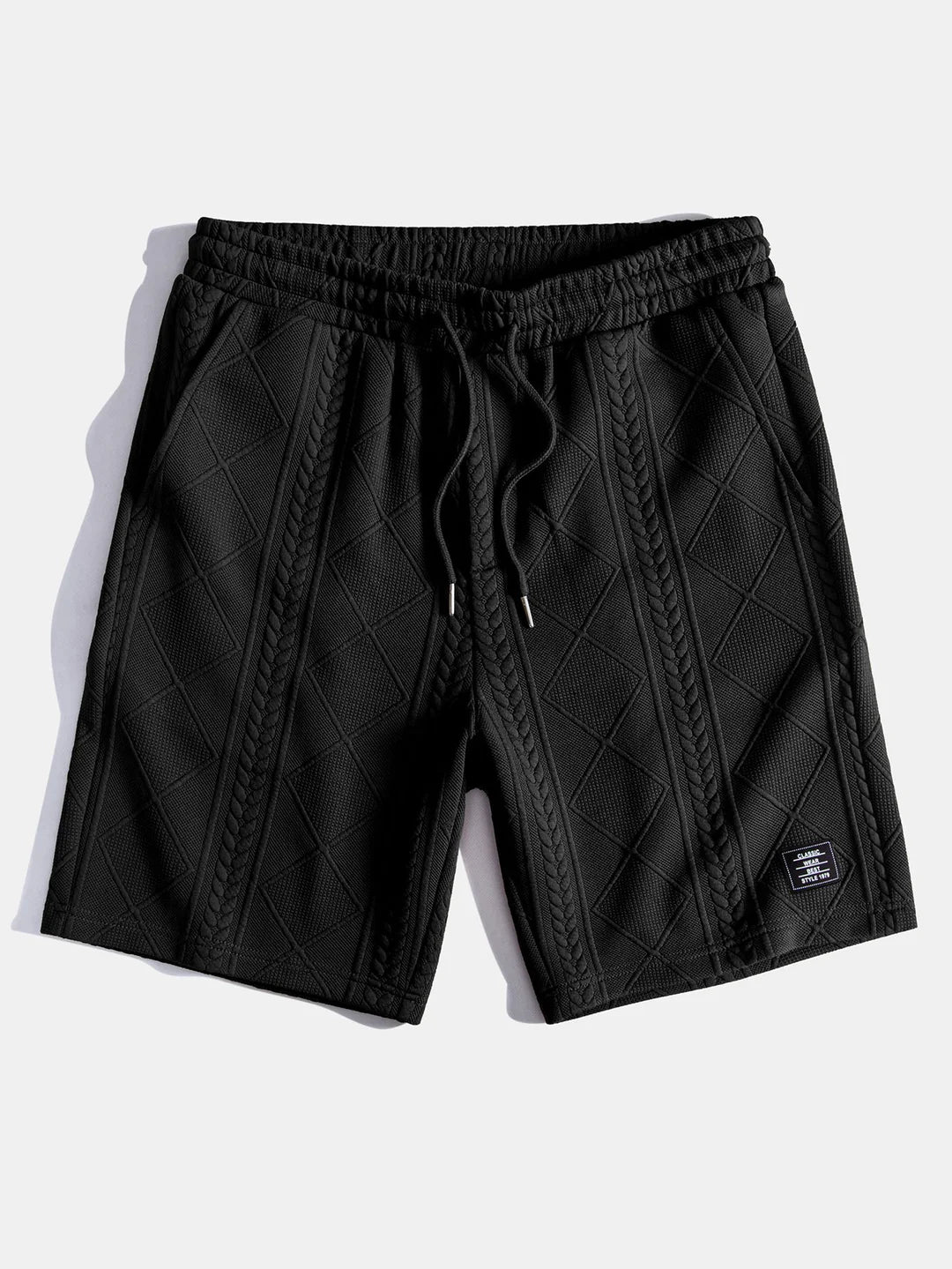 Beau Garcon | Geometric Jacquard Drawstring Shorts
