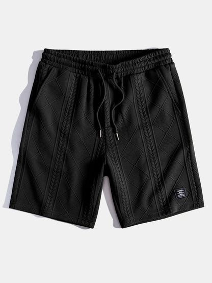 Beau Garcon | Geometric Jacquard Drawstring Shorts