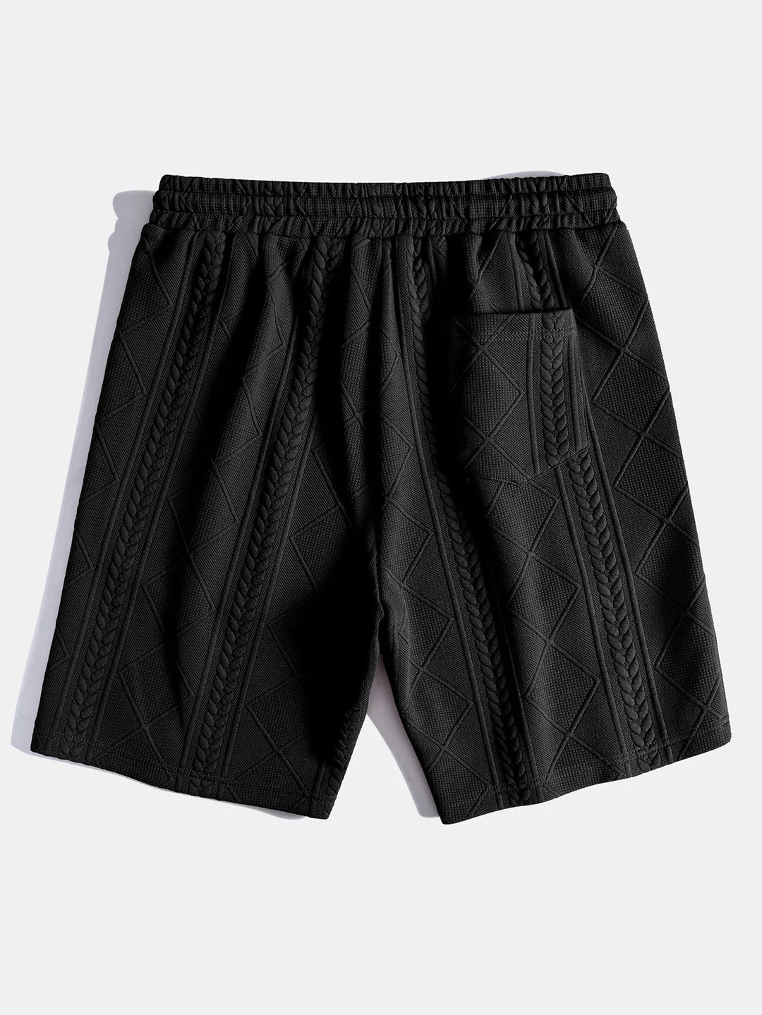 Beau Garcon | Geometric Jacquard Drawstring Shorts