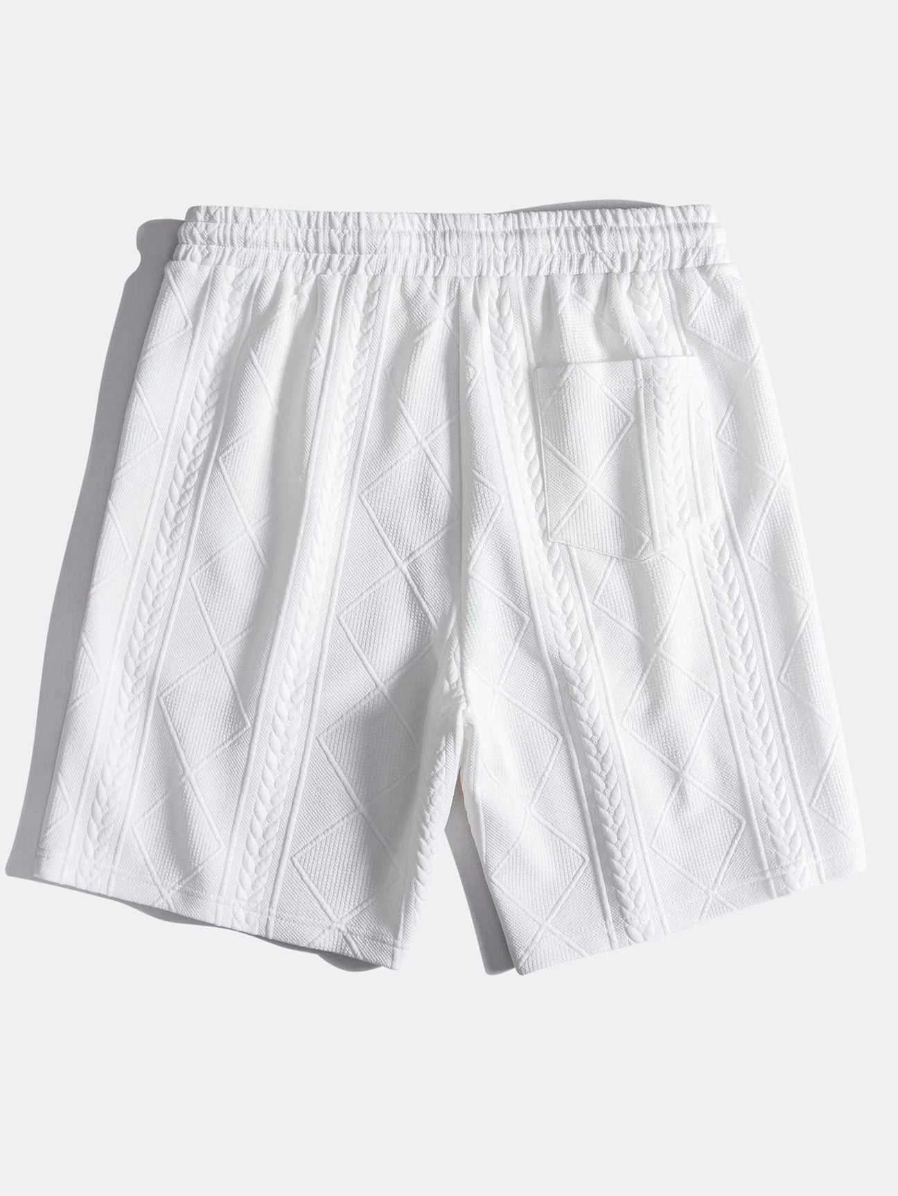 Beau Garcon | Geometric Jacquard Drawstring Shorts